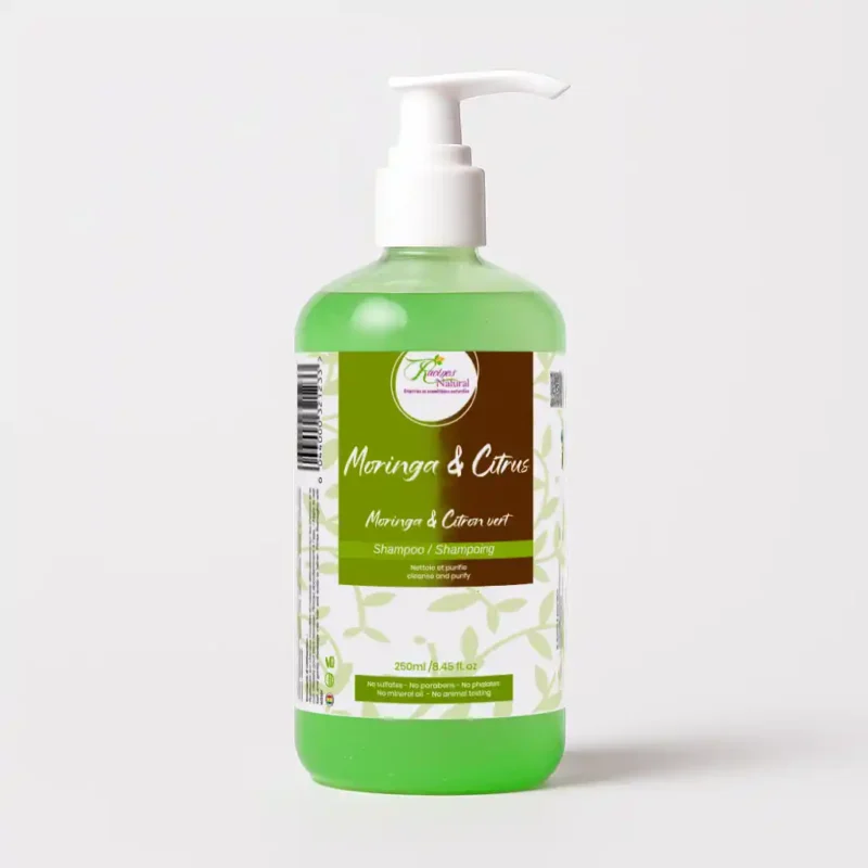 SHAMPOING AU MORINGA ET CITRON VERT / SHAMPOO MORINGA AND CITRUS